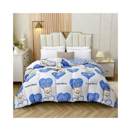 Warm Winter Quilt for Bed Cotton Quilt-All Season Comforter Soft Microfiber Bedding