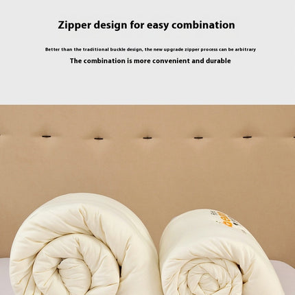 Cotton Comforter Full Size Cotton Comforter 2 Pieces Lightweight Soft Bedding Quilt with Zipper