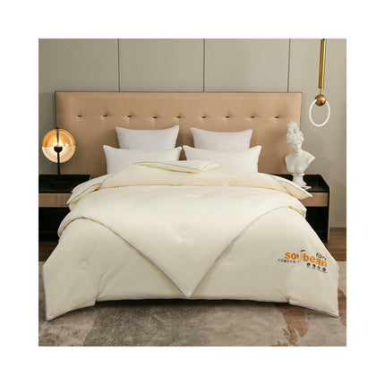 Cotton Comforter Full Size Cotton Comforter 2 Pieces Lightweight Soft Bedding Quilt with Zipper