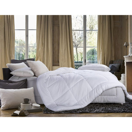 Feather cotton quilt Comforter Queen Size- All Season White Down Warm Winter Quilt