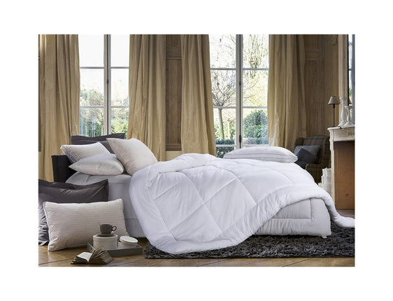 Feather cotton quilt Comforter Queen Size- All Season White Down Warm Winter Quilt