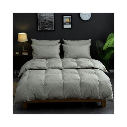 Warm Winter Comforter 100% Cotton Duvet Queen Size Zipper Duvet Soft, Breathable Bedding