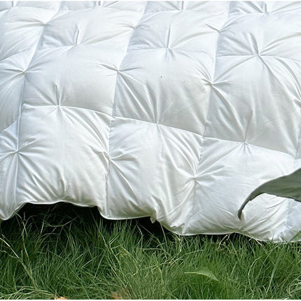 Warm Winter Comforter 100% Cotton Duvet Queen Size Zipper Duvet Soft, Breathable Bedding