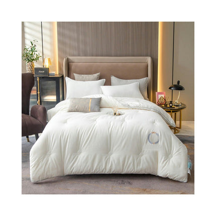 All Season Full Size Comforter-Soft Cotton Quilt Winter Warm Cotton Quilt for Breathable Bedding