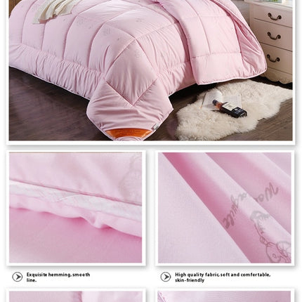 Cotton Wool Quilt All Season Comforter-Soft Cotton quilt Winter Warm Quilt for Breathable Bedding