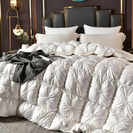 Winter Warm Quilt Soft Duvet Insert-Lightweight Down Alternative Comforter-Fluffy & Breathable