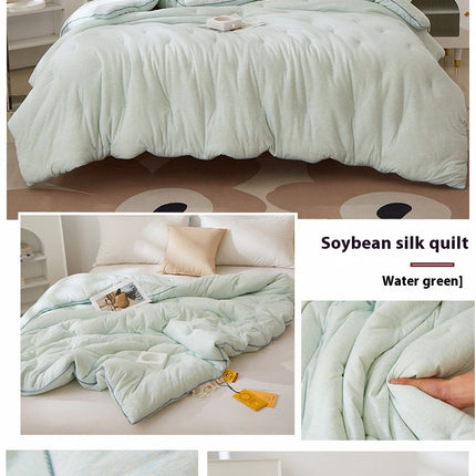 Soft Cotton Quilt Thickened Warm Winter Quilt Lightweight Comforter For All Season