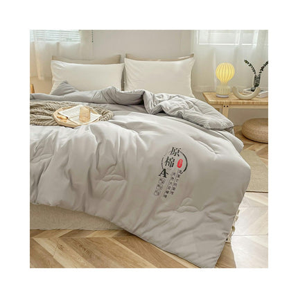 Lightweight Warmth All Season Comforter Soft Cotton Quilt Queen Comforter for Bedding