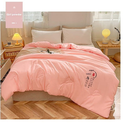 Lightweight Warmth All Season Comforter Soft Cotton Quilt Queen Comforter for Bedding