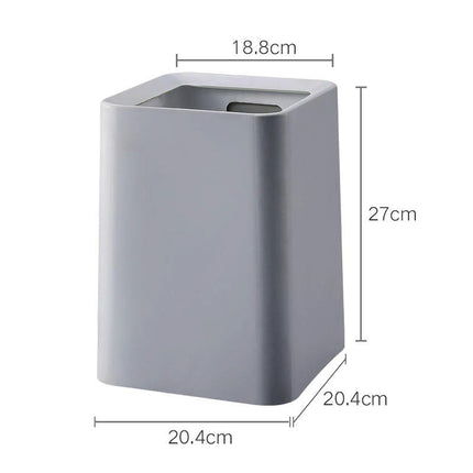 Square Lidless Trash Can Kitchen Living Room Bathroom Bathroom Office Double Trash Can