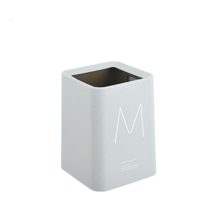 Square Lidless Trash Can Kitchen Living Room Bathroom Bathroom Office Double Trash Can