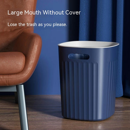 Plastic Small Trash Can, , Narrow Garbage Bin with Handles for Bathroom Laundry Home Office