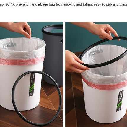 Small Trash Can for Bathroom - 3 Gallon/12-Liter Wastebasket, Round Plastic Garbage Container Bin for Bedroom Office