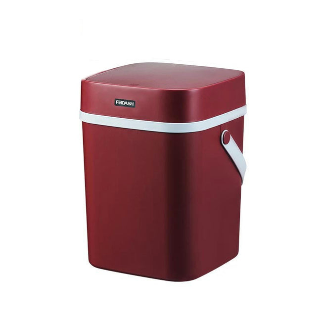 Kitchen Food Waste Bin with Lid and Portable Compost Bin, Odorless Food Scraps Container