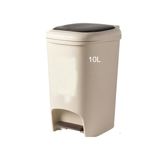 Pedal Bin - Extra Large Capacity Bin With Foot Pedal and Hand Push Dual Opening - Ldeal for Bathroom Kitchens and Offices