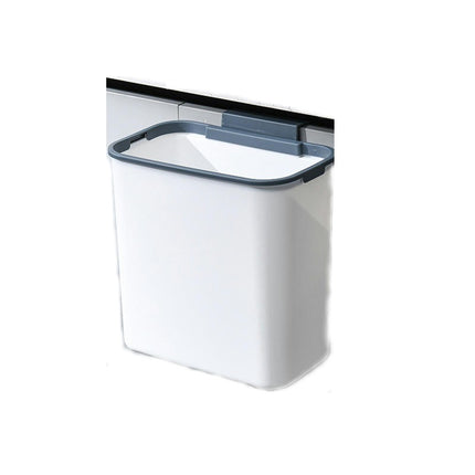 Kitchen Compost Bin, Hanging Kitchen Cabinet Door Cupboard Bins with Lid or Wall Sticking Bathroom Trash Can