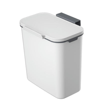 Kitchen Compost Bin, Hanging Kitchen Cabinet Door Cupboard Bins with Lid or Wall Sticking Bathroom Trash Can