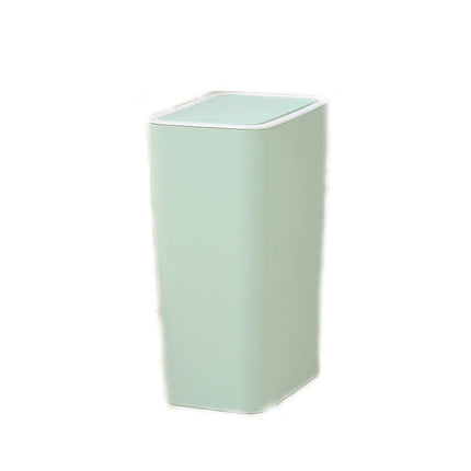 Bathroom Bins, Trash Can 8L Slim Garbage Bin with Pop-Up Lid Waste Basket Garbage Can for Bathroom Kitchen Bedroom Office