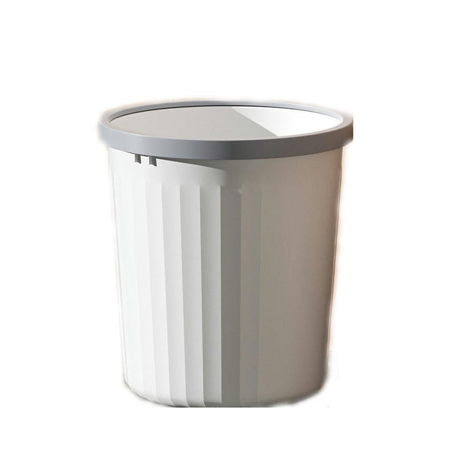 Household Plastic Trash Can, Creative Waste Paper Basket, Storage Bin for Office, Home and High Class Hotel