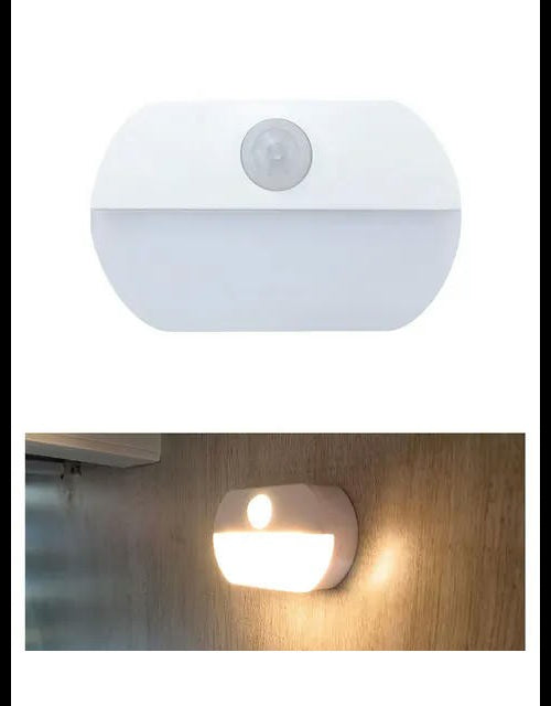 Human Body Induction LED Night Light Battery Powered Motion Sensor Night Lamp for Kitchen Cabinet Storage Wardrobe Stair Hallway