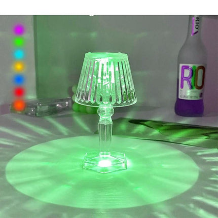 1Pcs LED Crystal Desk Lamp Projetor Acrylic Diamond Table Lamp LED Night Lights Bedside Lighting Light For Bedroom Decorations