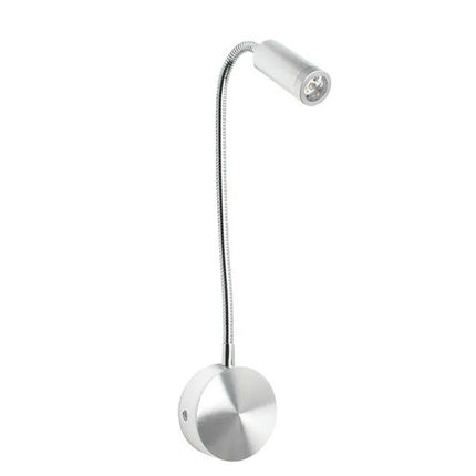 Bronze 3W LED Reading Light Black White Silver Gooseneck Wall Lamp for Bed Headboard Desk 4000K Bedside Switch LED Night Lamp