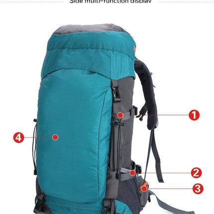 Outdoor Backpack Mountaineering Bag Hiking Backpack Travel Backpack Large Capacity Sports Bag