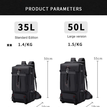 Large Capacity Travel Backpack Mountaineering Bag Waterproof Backpack with USB Charging Port