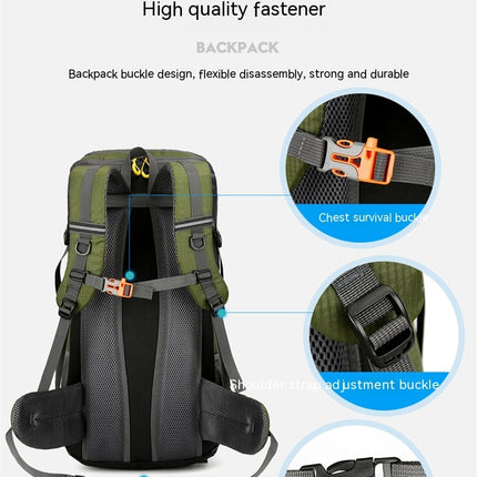 Outdoor Sports Backpack Mountaineering Bag Men's And Women's Hiking Camping Bag Travel Backpack