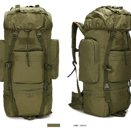 Tactical Camouflage Large Capacity Backpack Outdoor Waterproof Hiking Military Mountaineering Bag