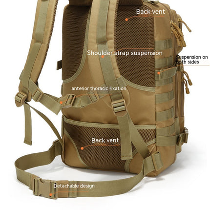 Tactical Camouflage Backpack For Outdoor Mountaineering, Hiking Camping Large Capacity Backpack