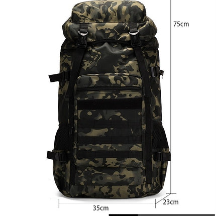 Large Capacity Sports Mountaineering Bag Hiking Camping Tactical Backpack For Men and Women