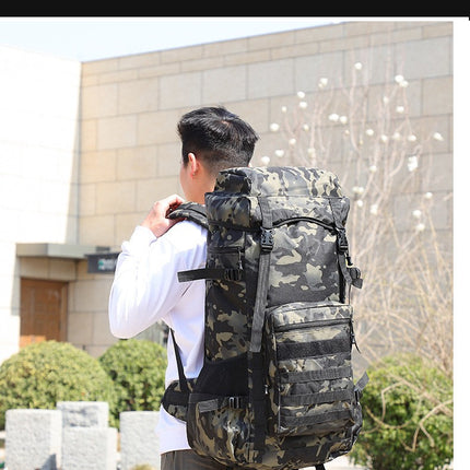 Camouflage Mountaineering Bag Men's Large Capacity Outdoor Travel Backpack Hiking Backpack