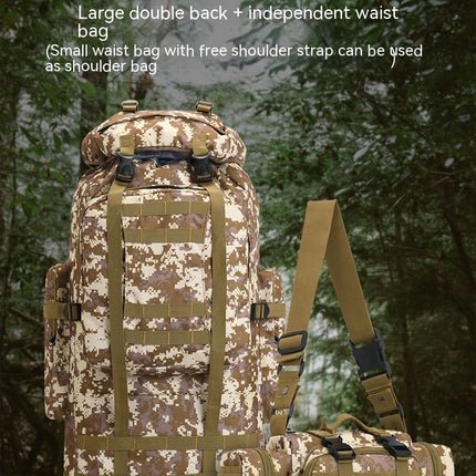 Waterproof Military Tactical Backpack for Camping Hiking Mountaineering Large Capacity Daypack