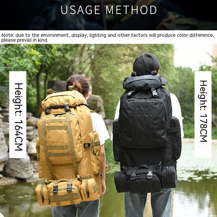 Waterproof Military Tactical Backpack for Camping Hiking Mountaineering Large Capacity Daypack