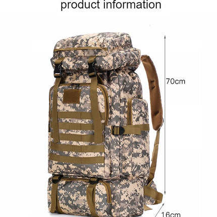 Large Capacity Mountaineering Bag Outdoor Hiking Backpack Waterproof Camouflage Backpack