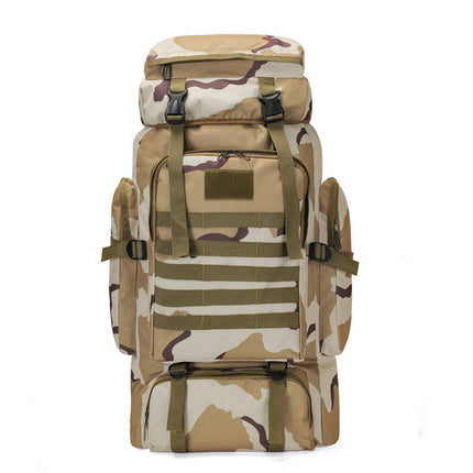 Hiking Backpack Large-Capacity Camouflage Mountaineering Bag Outdoor Waterproof Sports Backpack