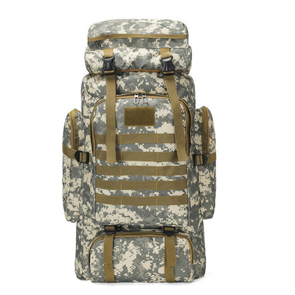 Hiking Backpack Large-Capacity Camouflage Mountaineering Bag Outdoor Waterproof Sports Backpack