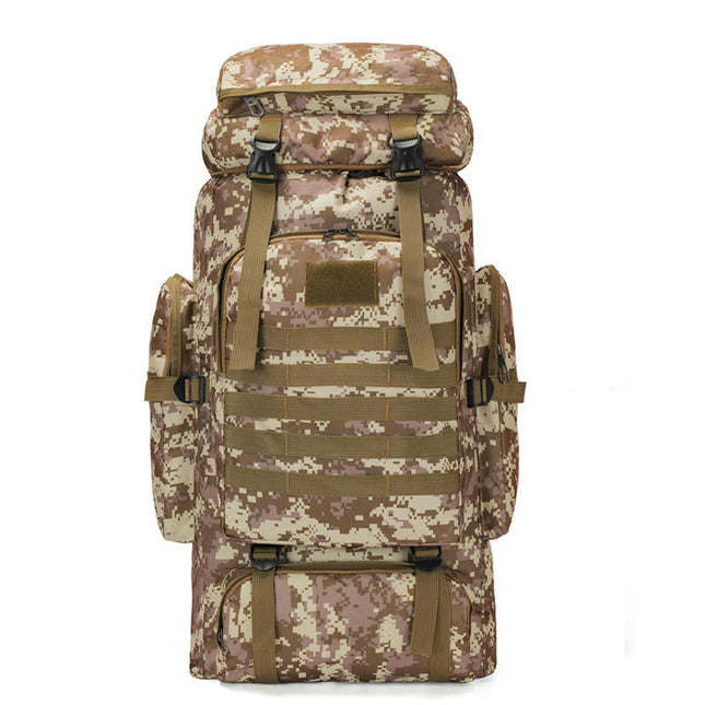 Hiking Backpack Large-Capacity Camouflage Mountaineering Bag Outdoor Waterproof Sports Backpack