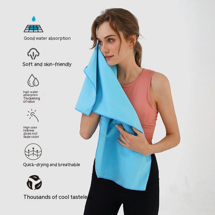 Microfiber Travel Sports Towel-Quick Dry Towel, Soft Lightweight Microfiber Camping Towel Absorbent  1