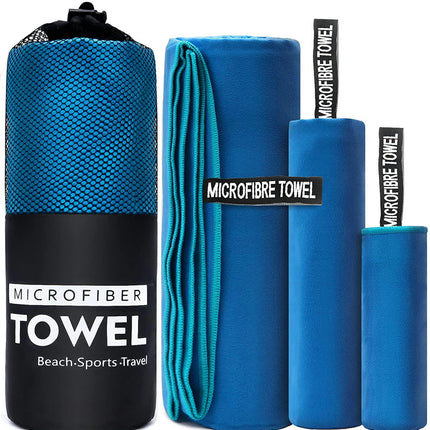 Microfiber Travel Towel Fast-drying, lightweight, super-absorbent Sports Towel for Gym Hiking Pool Bath Yoga 1