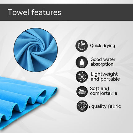 Microfiber Travel Towel Fast-drying, lightweight, super-absorbent Sports Towel for Gym Hiking Pool Bath Yoga 1