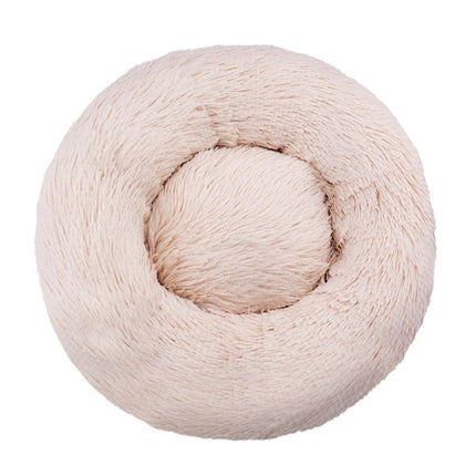 Dog Beds for Small Dogs, Donut Dog Bed with Blanket Attached, Calming Dog Bed Washable