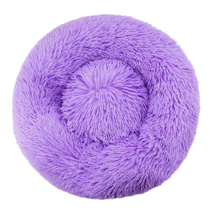 Dog Beds for Small Dogs, Donut Dog Bed with Blanket Attached, Calming Dog Bed Washable