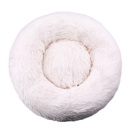 Dog Beds for Small Dogs, Donut Dog Bed with Blanket Attached, Calming Dog Bed Washable