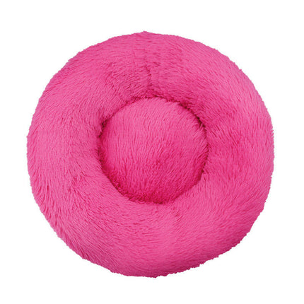 Dog Beds for Small Dogs, Donut Dog Bed with Blanket Attached, Calming Dog Bed Washable