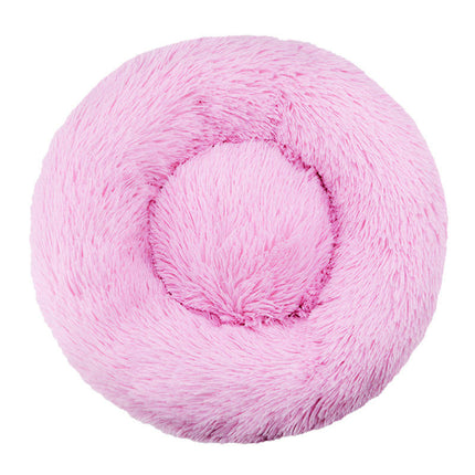 Dog Beds for Small Dogs, Donut Dog Bed with Blanket Attached, Calming Dog Bed Washable