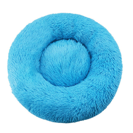 Dog Beds for Small Dogs, Donut Dog Bed with Blanket Attached, Calming Dog Bed Washable