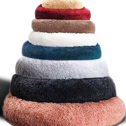 Dog Beds for Small Dogs, Donut Dog Bed with Blanket Attached, Calming Dog Bed Washable