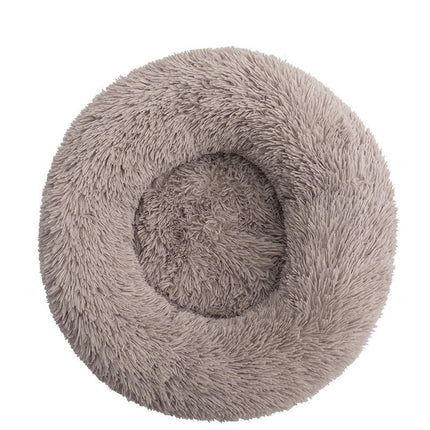 Original Calming Donut Dog and Cat Bed, Extra Long Plush with Non-Slip Bottom Removable and Washable